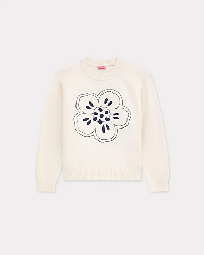 Boke Flower' embroidered jumper wool