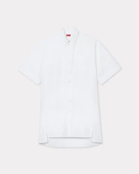 Cocoon short sleeve dress cotton poplin