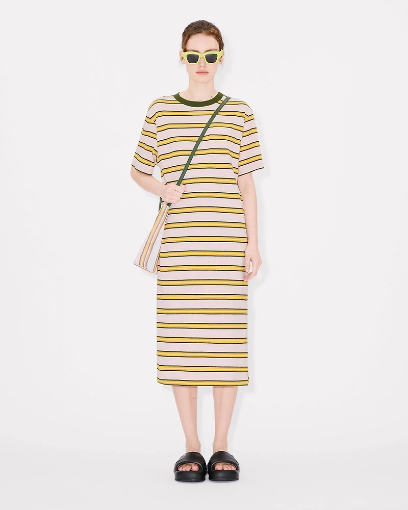 'KENZO Coast Lines' long T-shirt dress cotton linen
