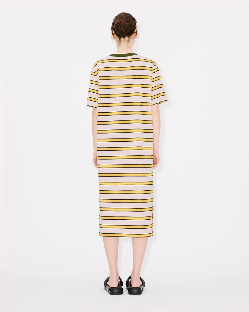 'KENZO Coast Lines' long T-shirt dress cotton linen