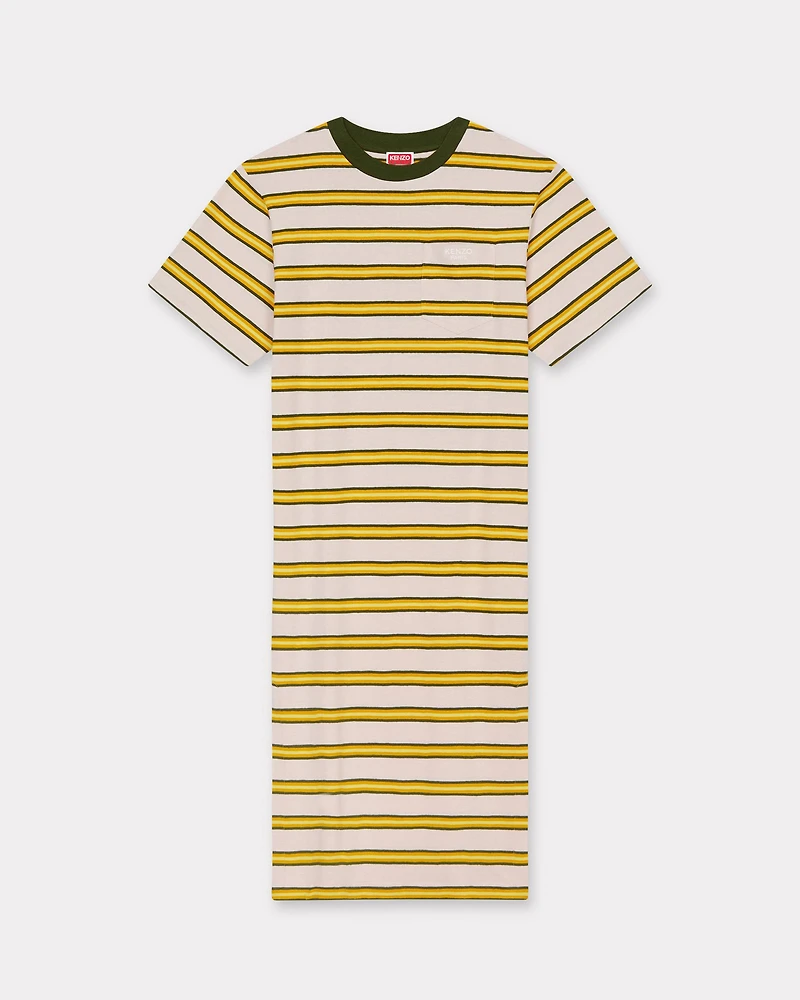 'KENZO Coast Lines' long T-shirt dress cotton linen