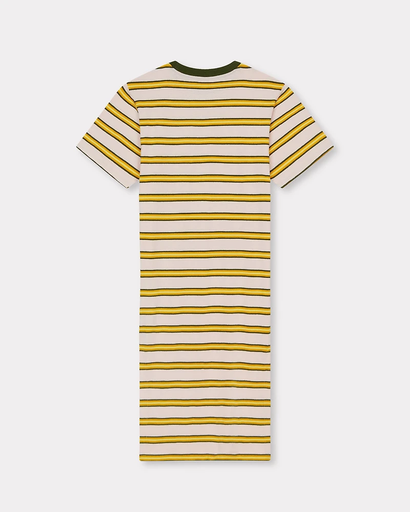 'KENZO Coast Lines' long T-shirt dress cotton linen