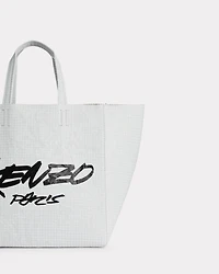 'Kenzo x Futura 2000' small tote bag 'Kenzo Paper' in leather