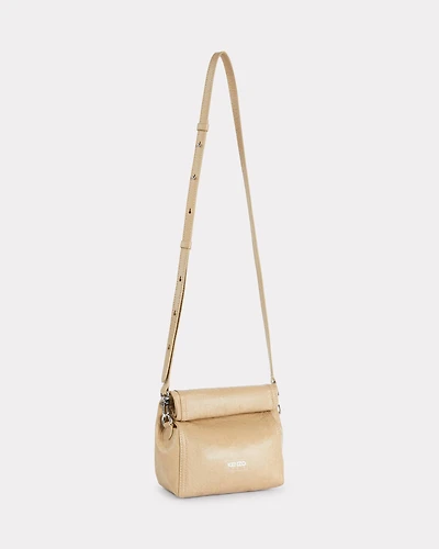'KENZO Paper' pouch on strap in leather