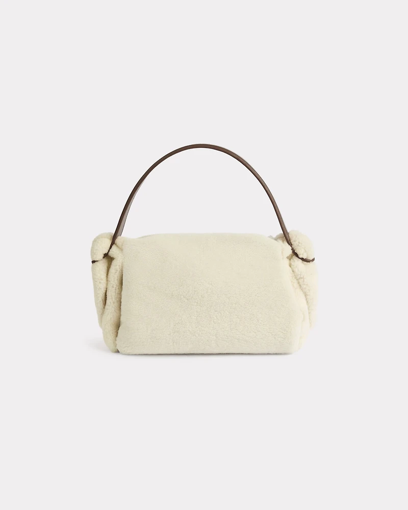 'KENZO Furoshiki' large shoulder bag in sheepskin