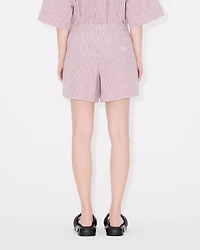 'KENZO Coast Lines' elasticated waist short cotton linen