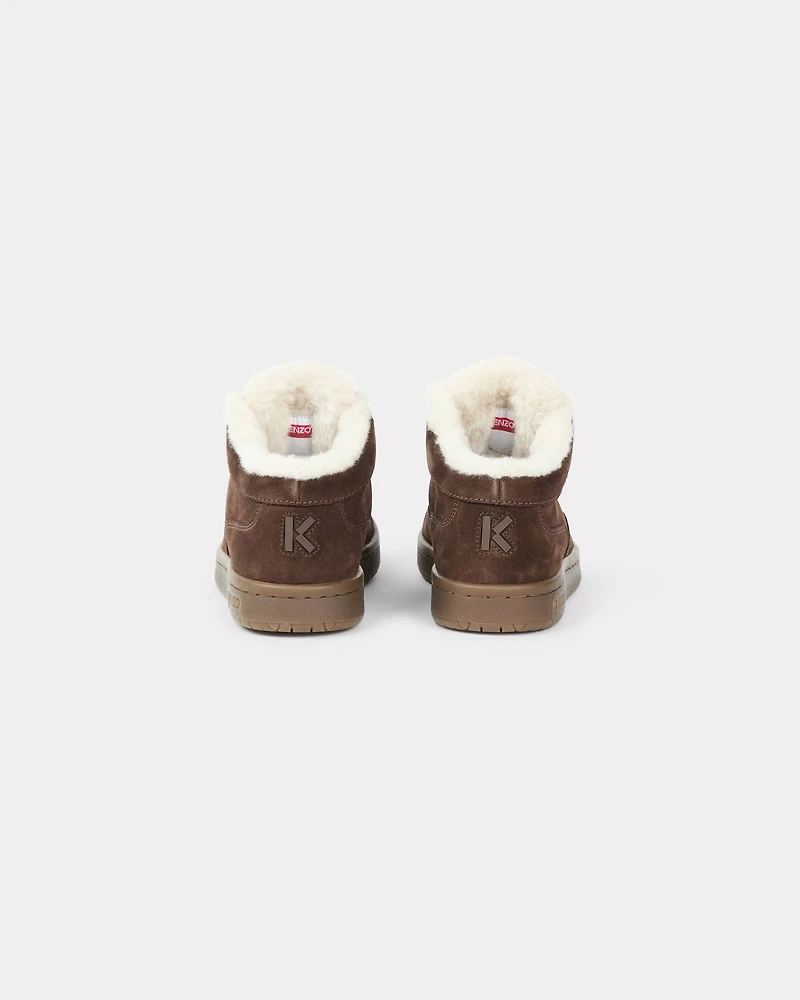 KENZO-Dome' sneakers suede and shearling