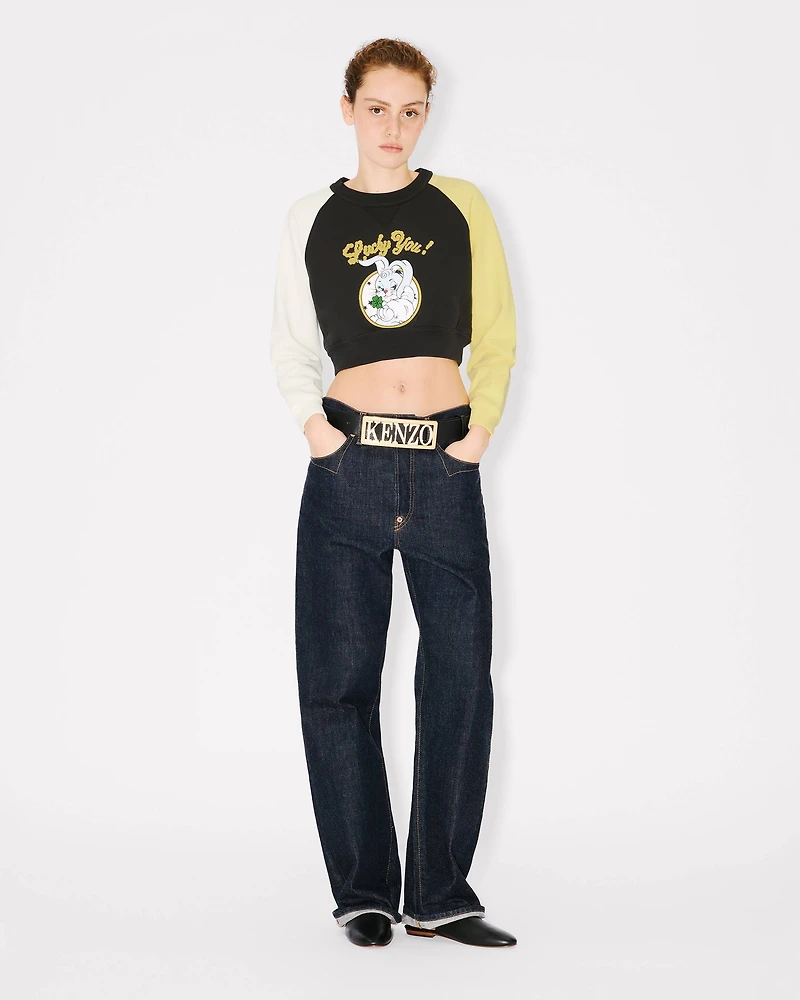 'KENZO Cartoon' cropped sweatshirt cotton