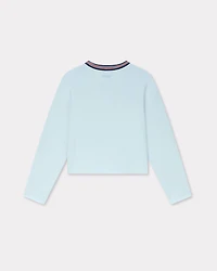 'KENZO Elephant Logo' embroidered short sweatshirt cotton