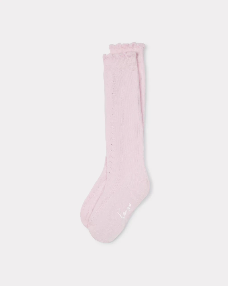 Pointelle socks cotton