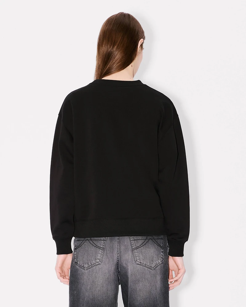 'Boke Flower' embroidered sweatshirt cotton