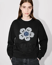 'Boke Flower' embroidered sweatshirt cotton