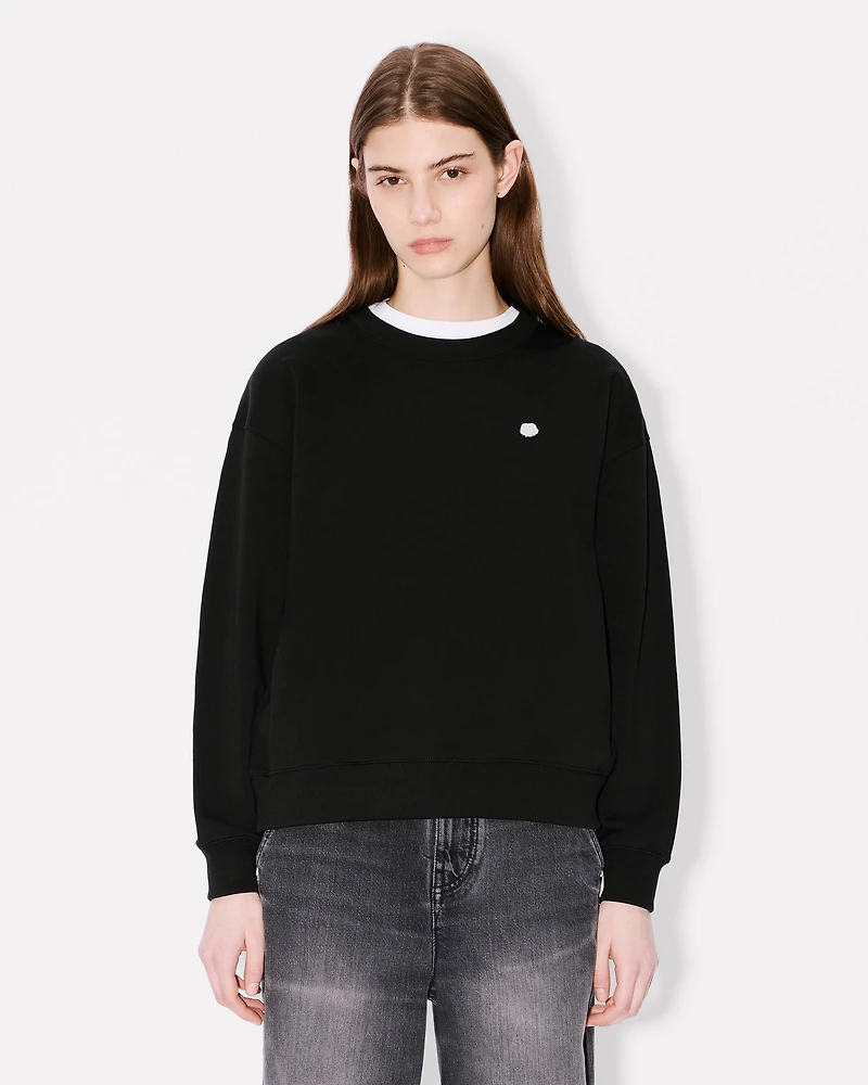 'Boke Flower' embroidered sweatshirt cotton