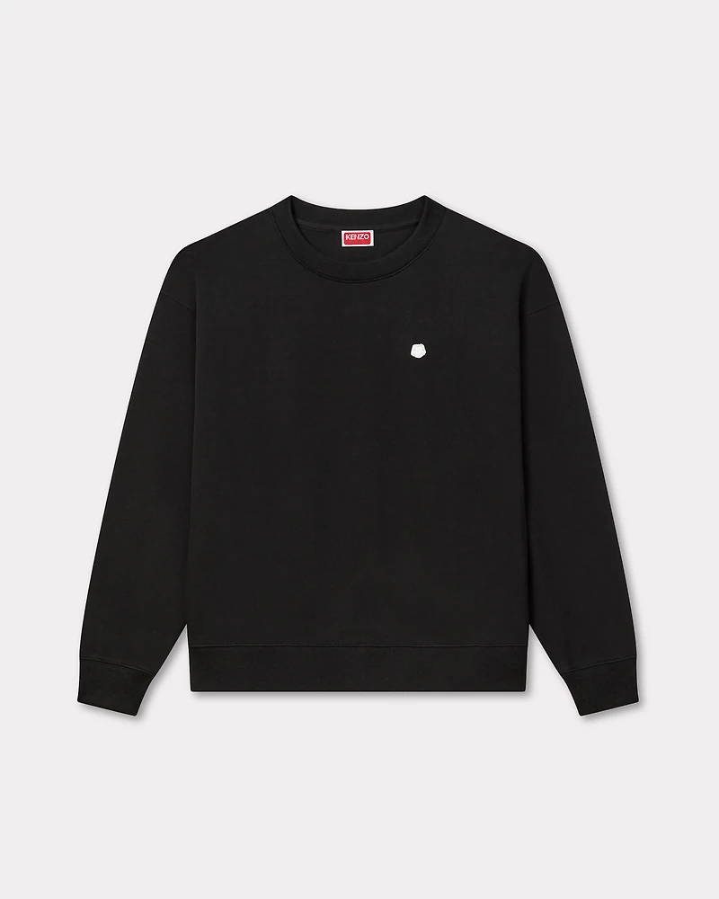 'Boke Flower' embroidered sweatshirt cotton