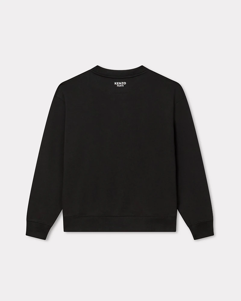 'Boke Flower' embroidered sweatshirt cotton