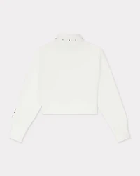 'KENZO Cartoon' embroidered cropped polo sweatshirt cotton