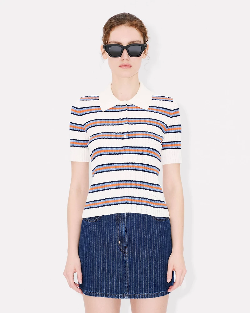 'KENZO Coast Lines' knitted polo cotton