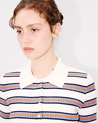 'KENZO Coast Lines' knitted polo cotton