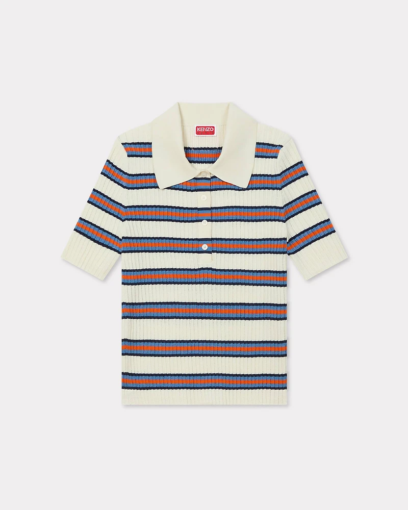 'KENZO Coast Lines' knitted polo cotton