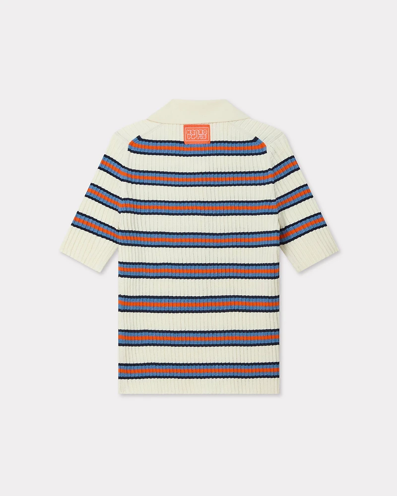 'KENZO Coast Lines' knitted polo cotton