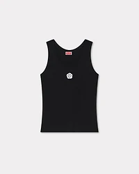 'Boke Flower 2.0' embroidered rib tank top