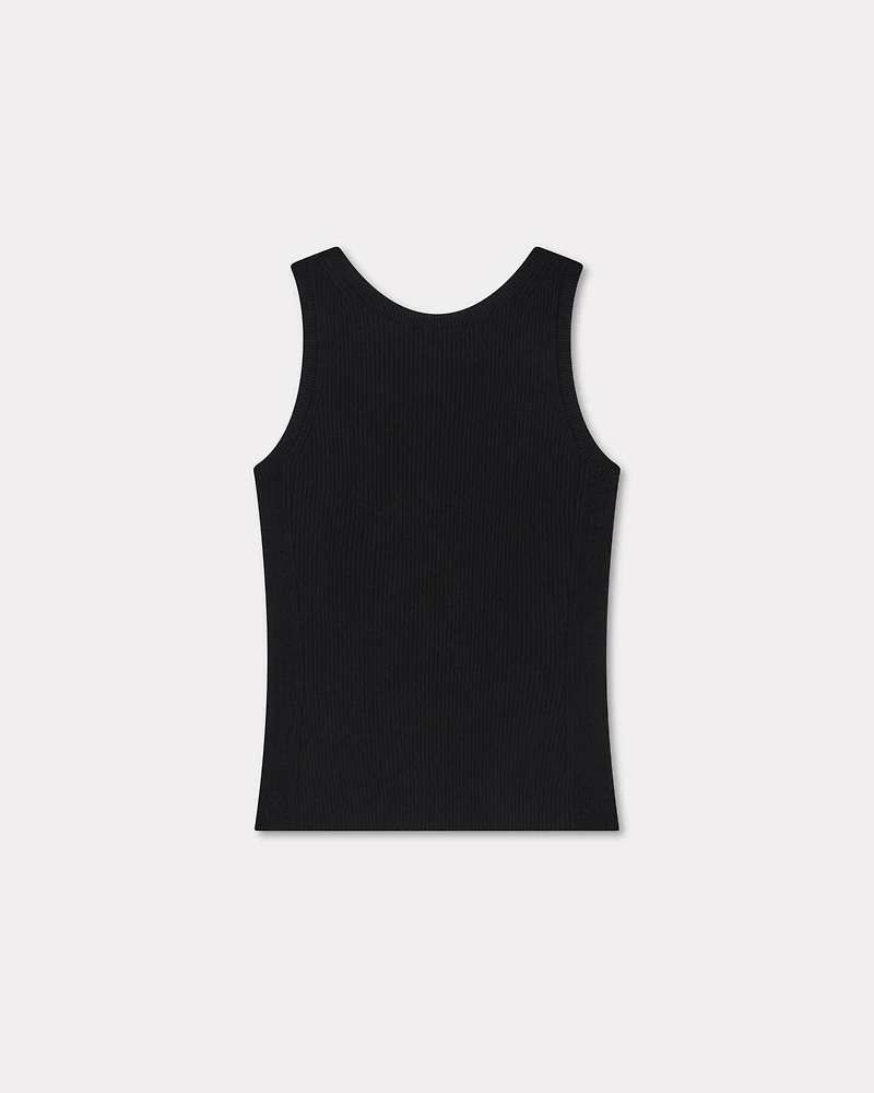 'Boke Flower 2.0' embroidered rib tank top
