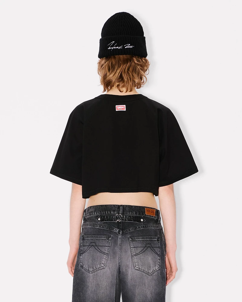 'Kenzo x Futura 2000' boxy cropped T-shirt cotton