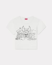 'KENZO Cartoon' coloring cropped T-shirt cotton