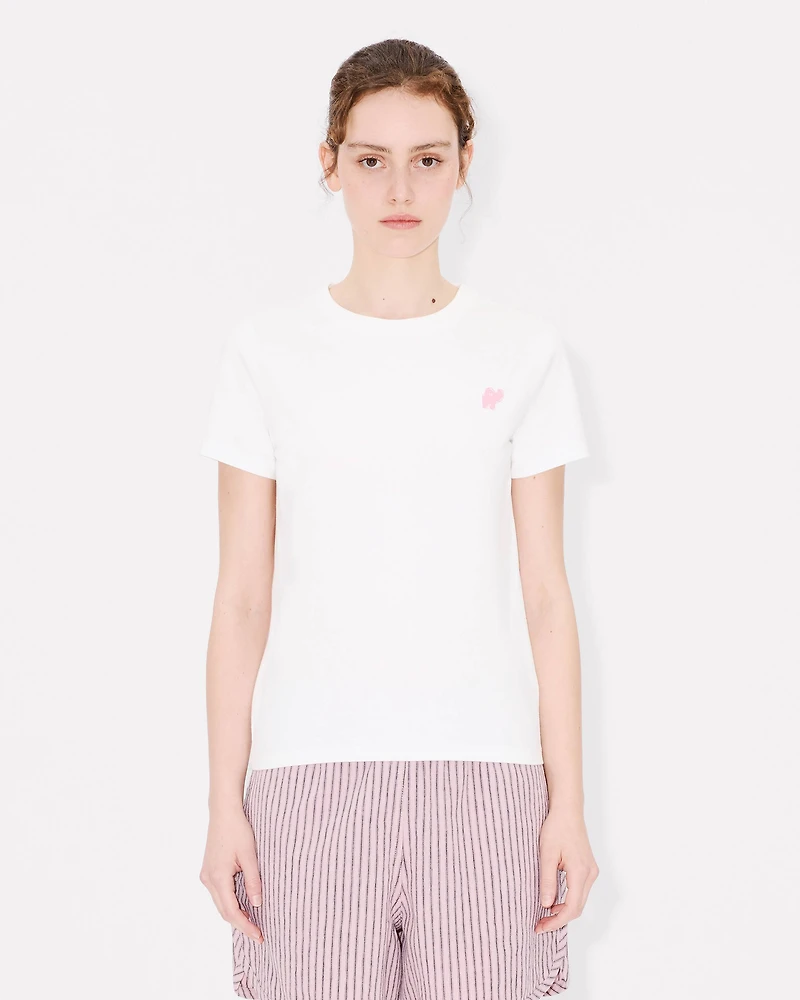 'KENZO Elephant Logo' embroidered T-shirt cotton