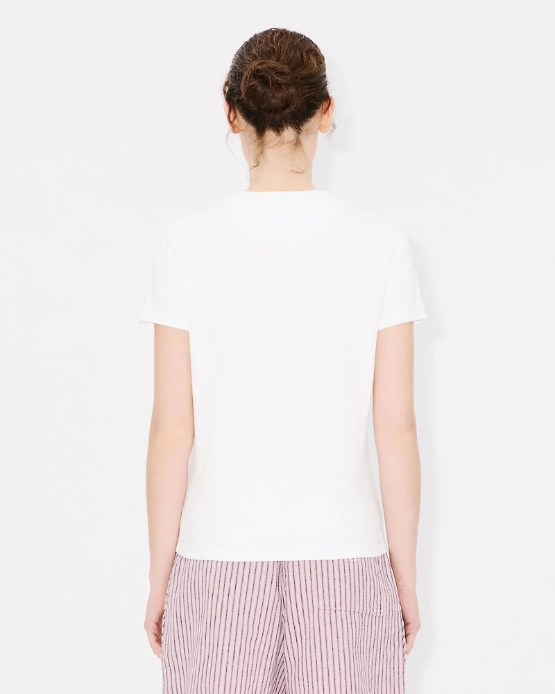 'KENZO Elephant Logo' embroidered T-shirt cotton