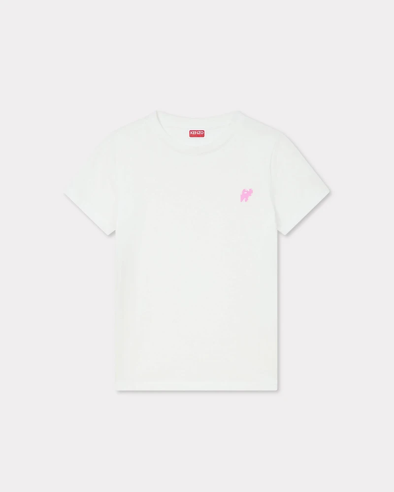'KENZO Elephant Logo' embroidered T-shirt cotton