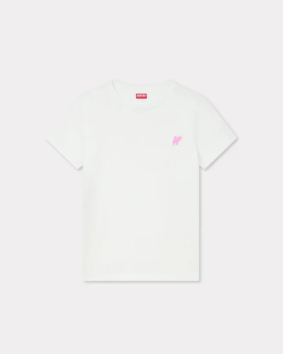 'KENZO Elephant Logo' embroidered T-shirt cotton