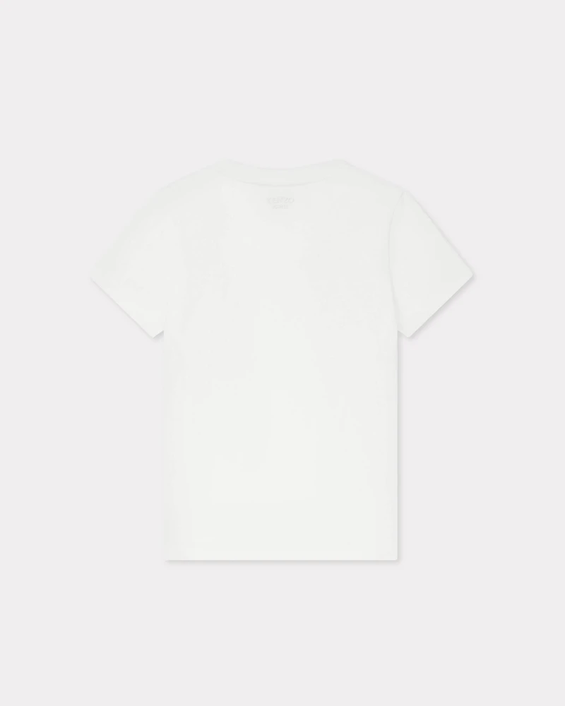 'KENZO Elephant Logo' embroidered T-shirt cotton
