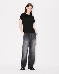 Boke Flower' embroidered T-shirt cotton