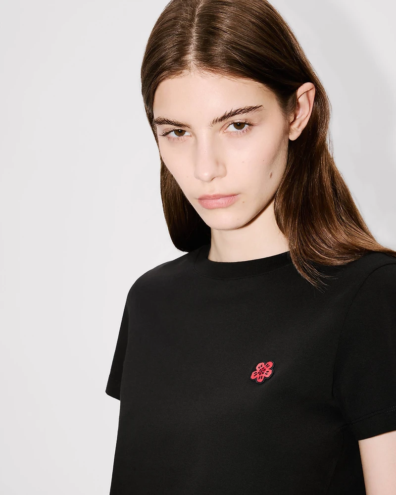 Boke Flower' embroidered T-shirt cotton