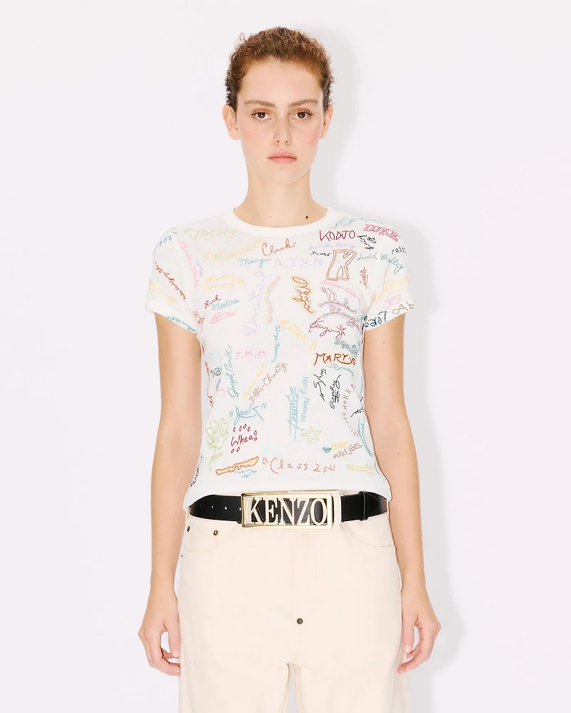 'KENZO Graduation' embroidered T-shirt cotton
