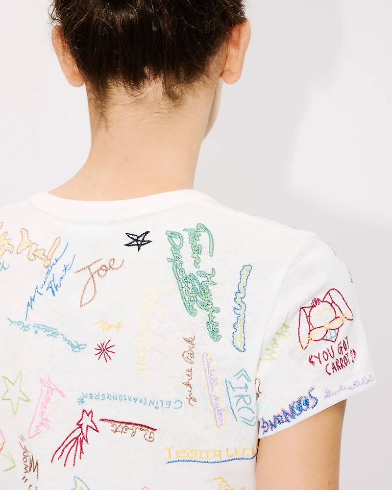 'KENZO Graduation' embroidered T-shirt cotton