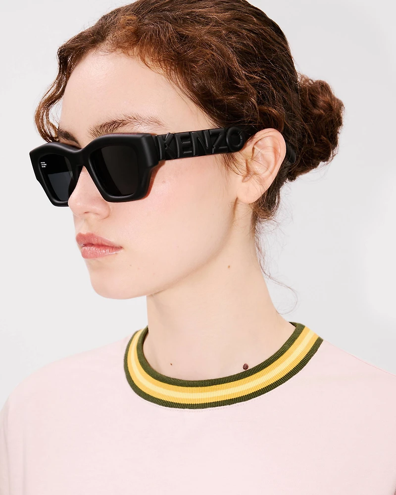'KENZO Elephant Logo' embroidered loose T-shirt cotton