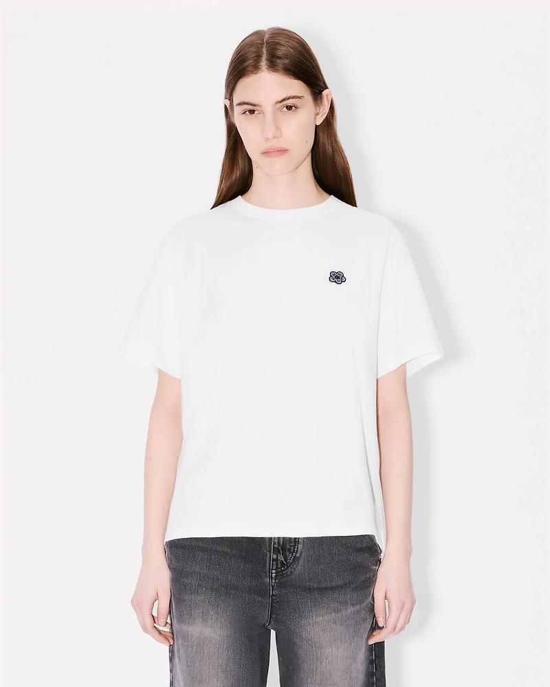 'Boke Flower' embroidered relax T-shirt