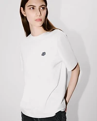 'Boke Flower' embroidered relax T-shirt
