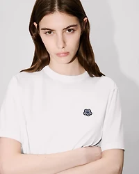 'Boke Flower' embroidered relax T-shirt