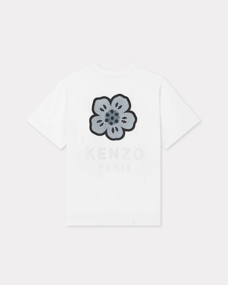 'Boke Flower' embroidered relax T-shirt
