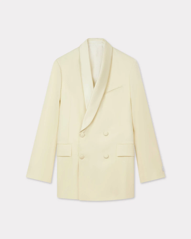Shawl collar blazer virgin wool