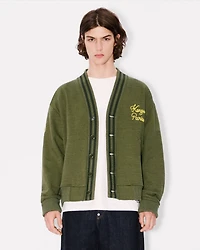 'KENZO Paris Chainstitch' embroidered cardigan cotton