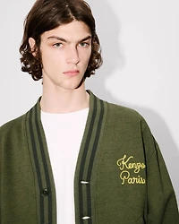 'KENZO Paris Chainstitch' embroidered cardigan cotton