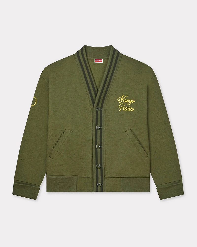 'KENZO Paris Chainstitch' embroidered cardigan cotton