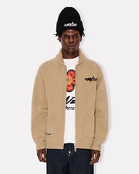 'Kenzo x Futura 2000' zipped knitted cardigan wool