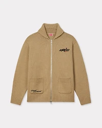'Kenzo x Futura 2000' zipped knitted cardigan wool