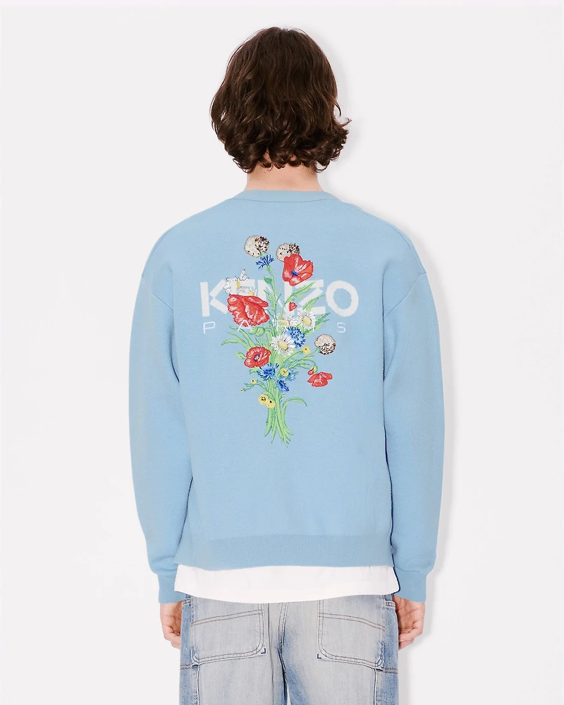 'KENZO Archive Bouquet' embroidered cardigan cotton wool