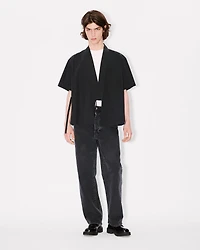 Kimono short sleeve shirt cotton poplin